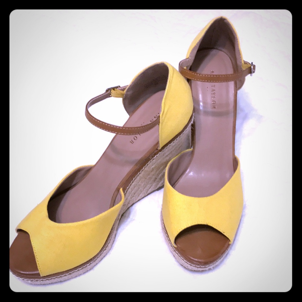 Ann Taylor Yellow Espadrille
